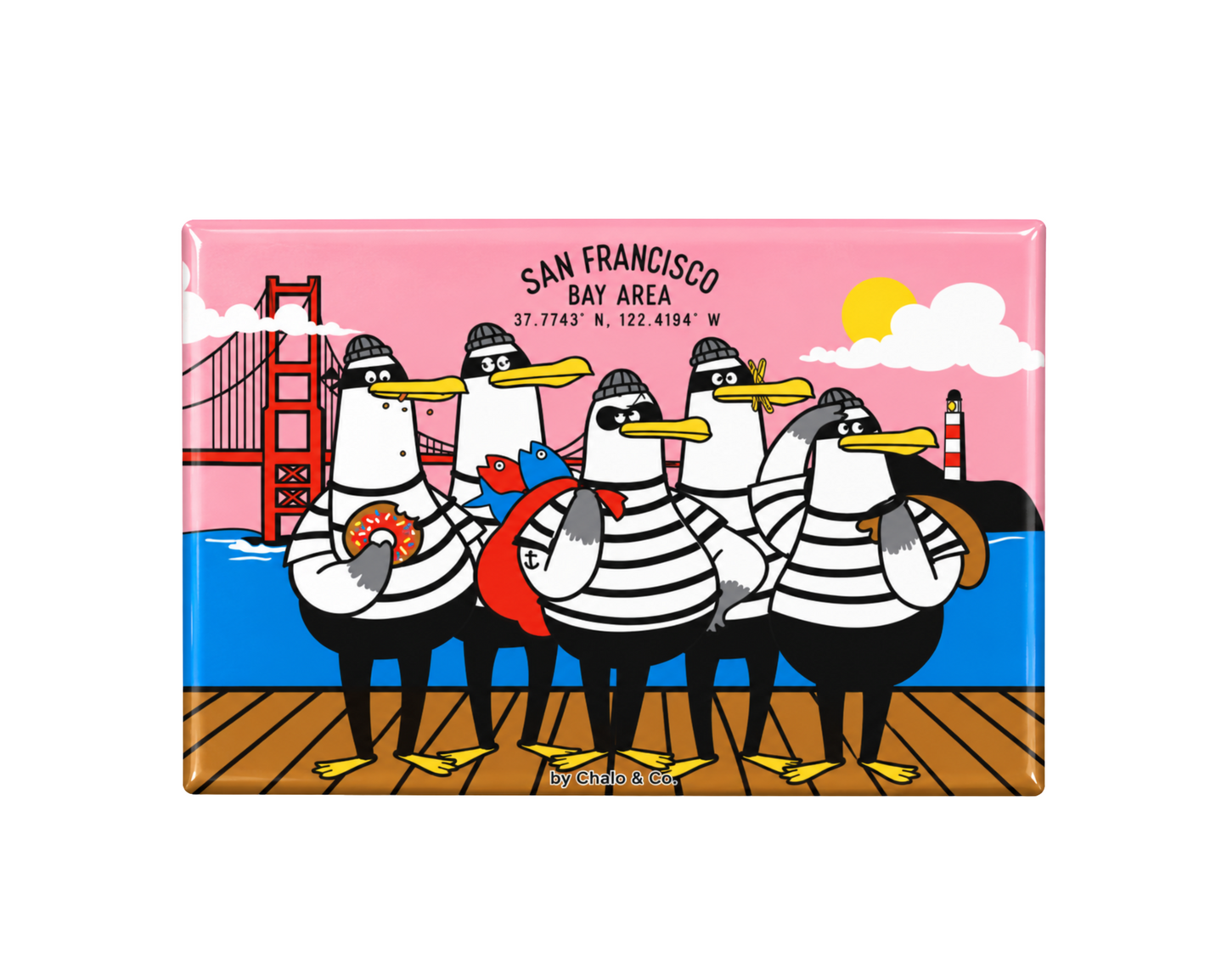 San Francisco Gull Robbers Magnet