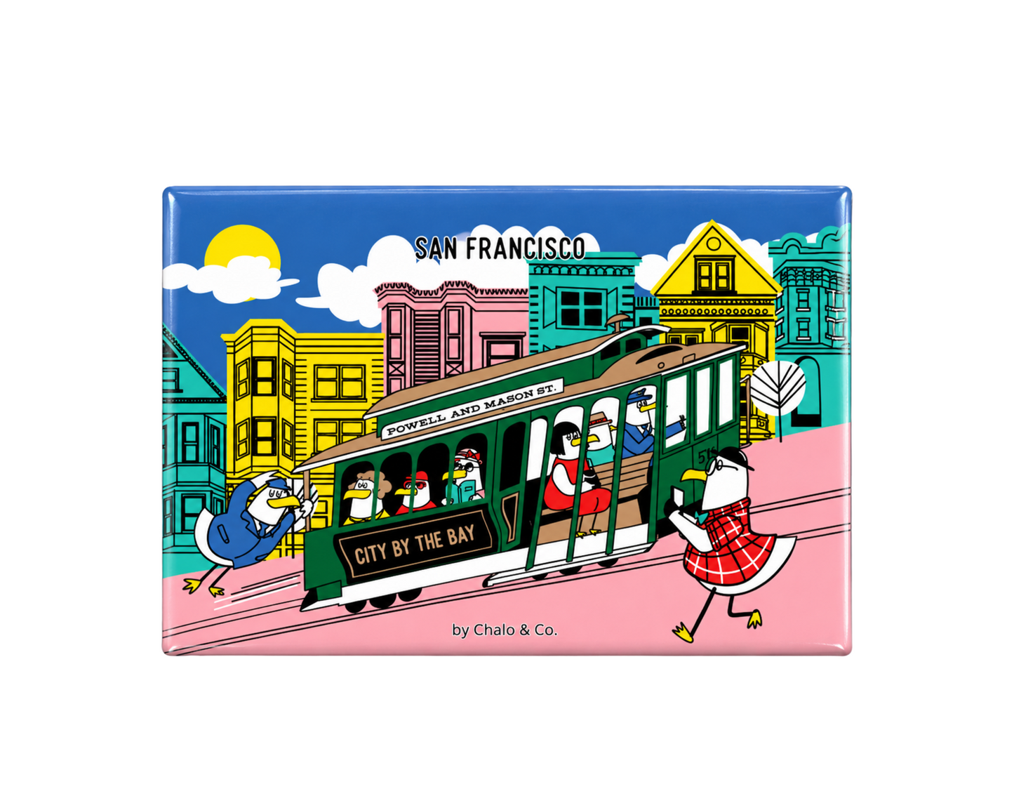 San Francisco Gull Street Car Magnet