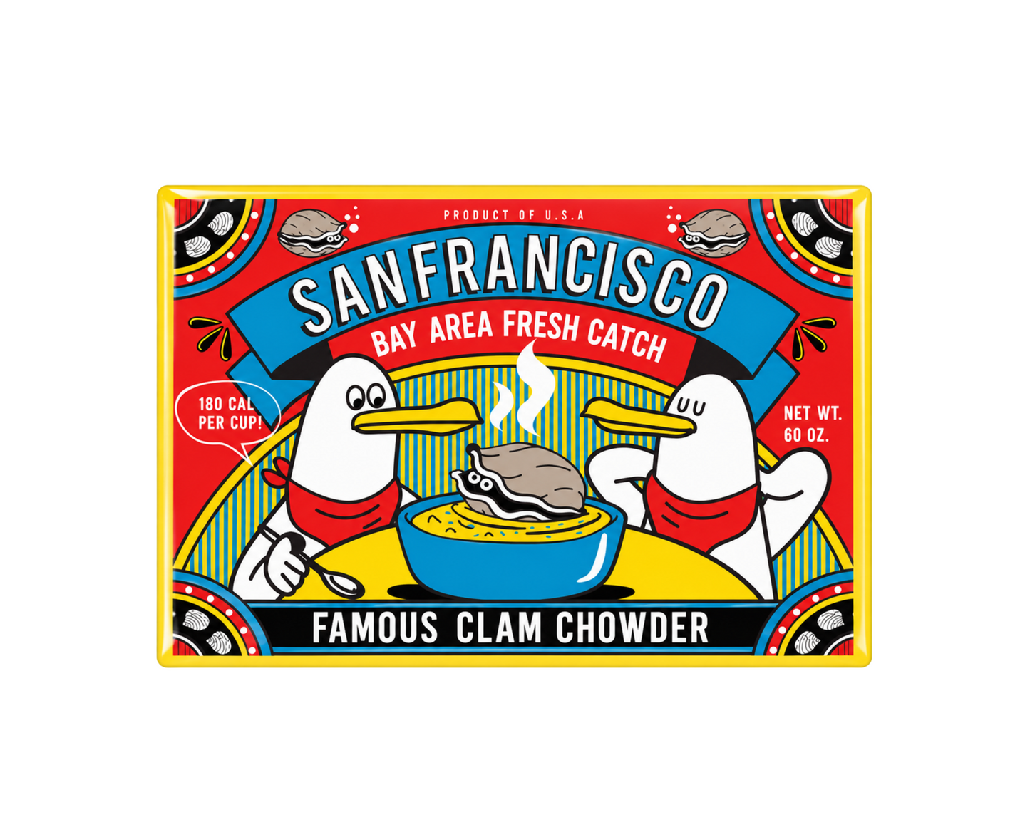 San Francisco Gull Clam Chowder Magnet