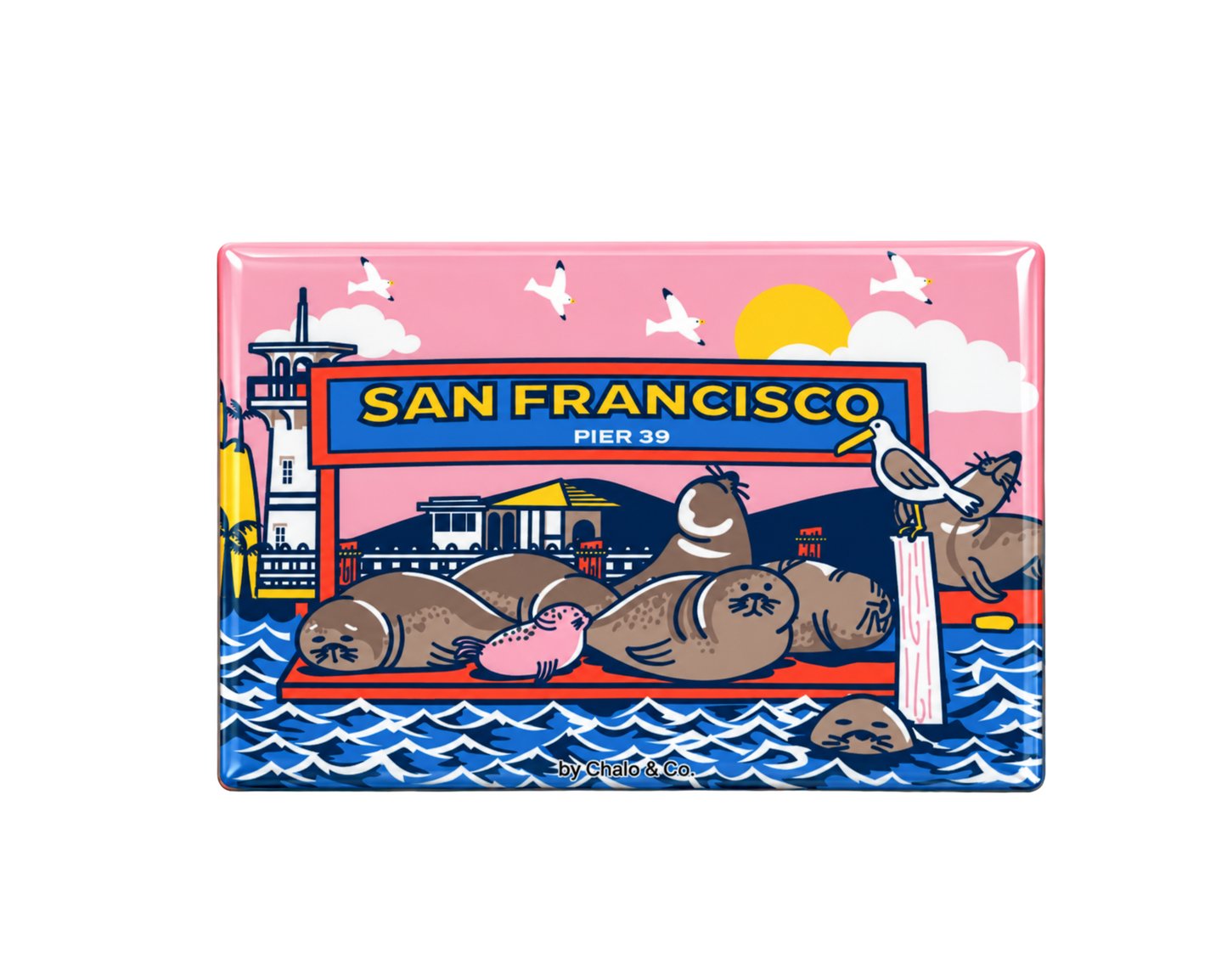 San Francisco Pier 39 Seals City Magnet