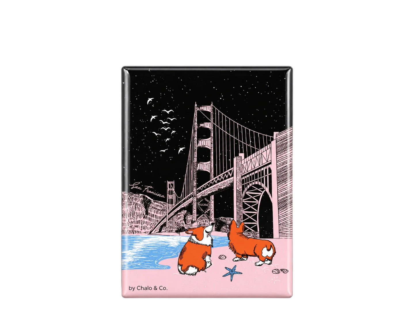 San Francisco Corgi Magnet