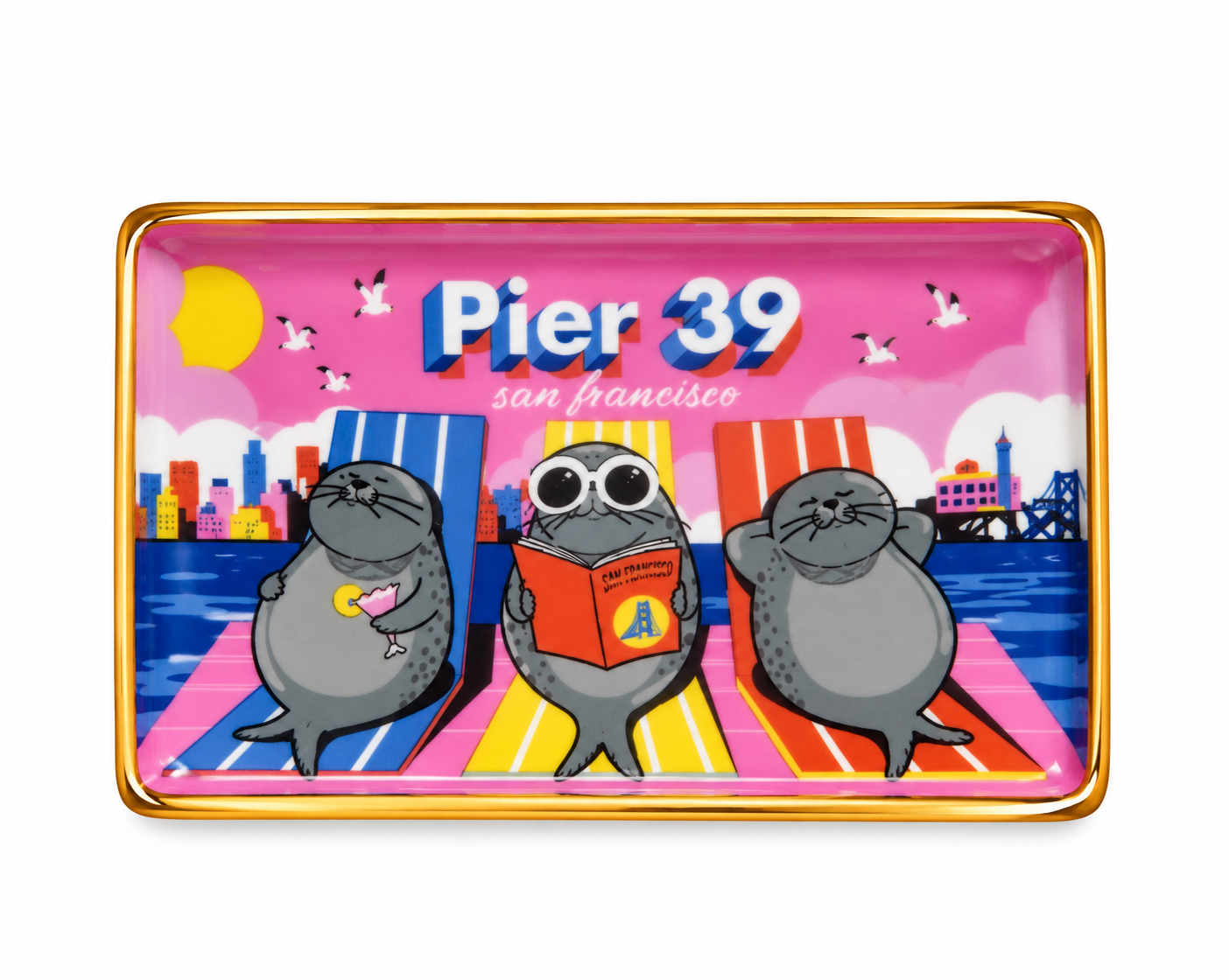 SF Pier 39 Trio Porcelain Tray