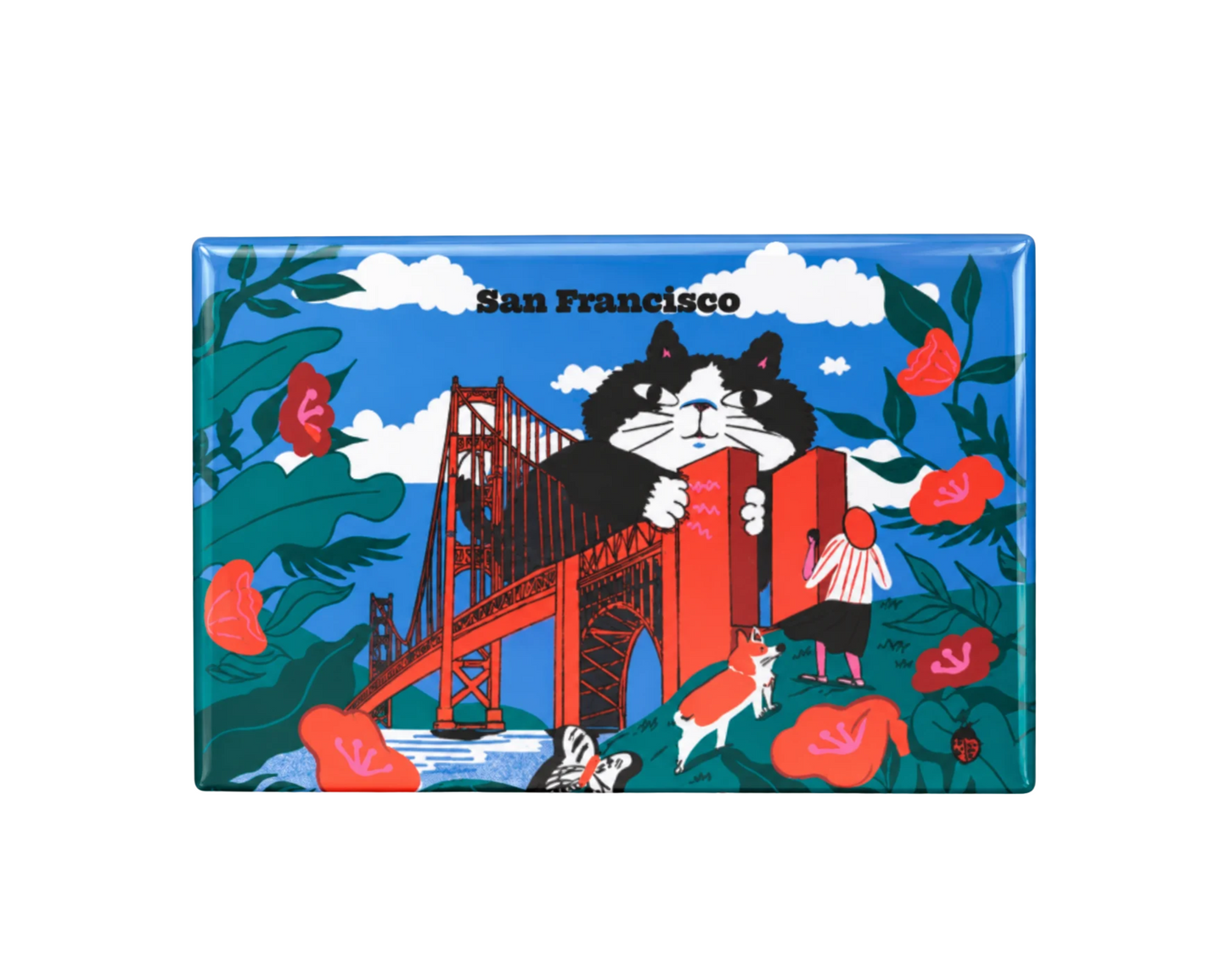 San Francisco Golden Gate Bridge Cat Magnet – Chalo & Co.