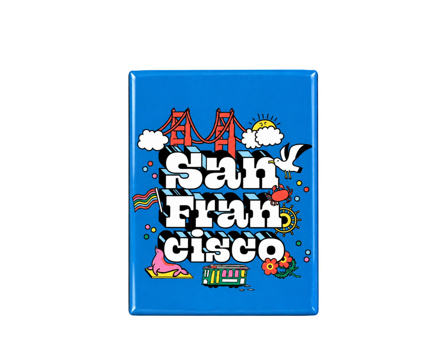 San Francisco Icon Typo Magnet