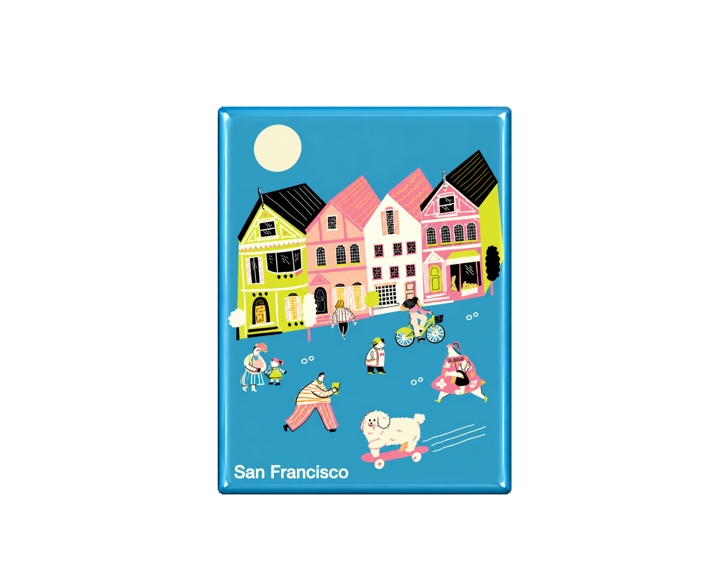 San Francisco Painted Ladies Magnet