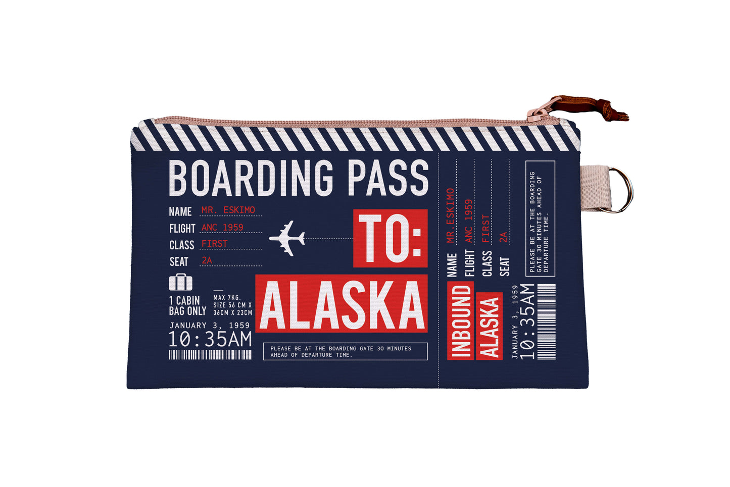 Alaska Boarding Pass Small Pouch