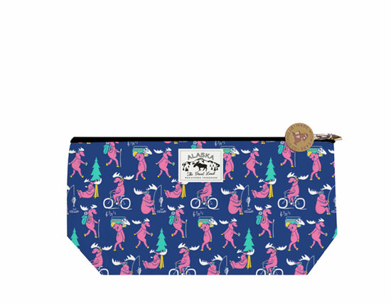 Alaska Moose Print Medium Pouch