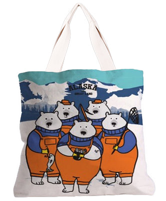Alaska Polar Bear Fishers City Tote