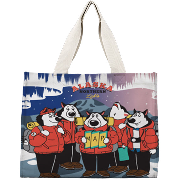 Alaska Malamute Backpackers Travel Tote