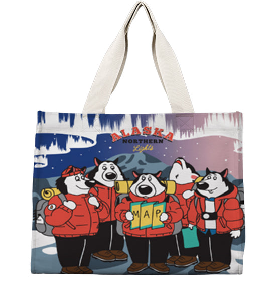 Alaska Malamute Backpackers Travel Tote