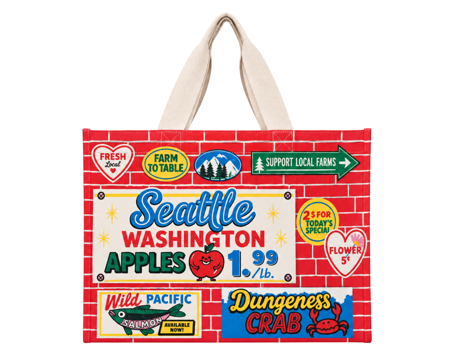 Seattle Billboard Travel Tote