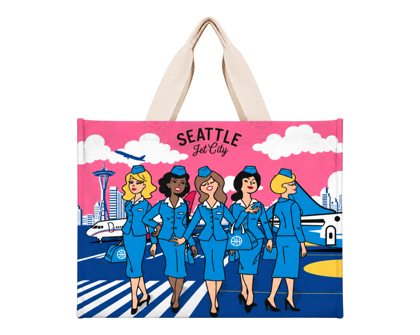 Seattle Stewardess Travel Tote