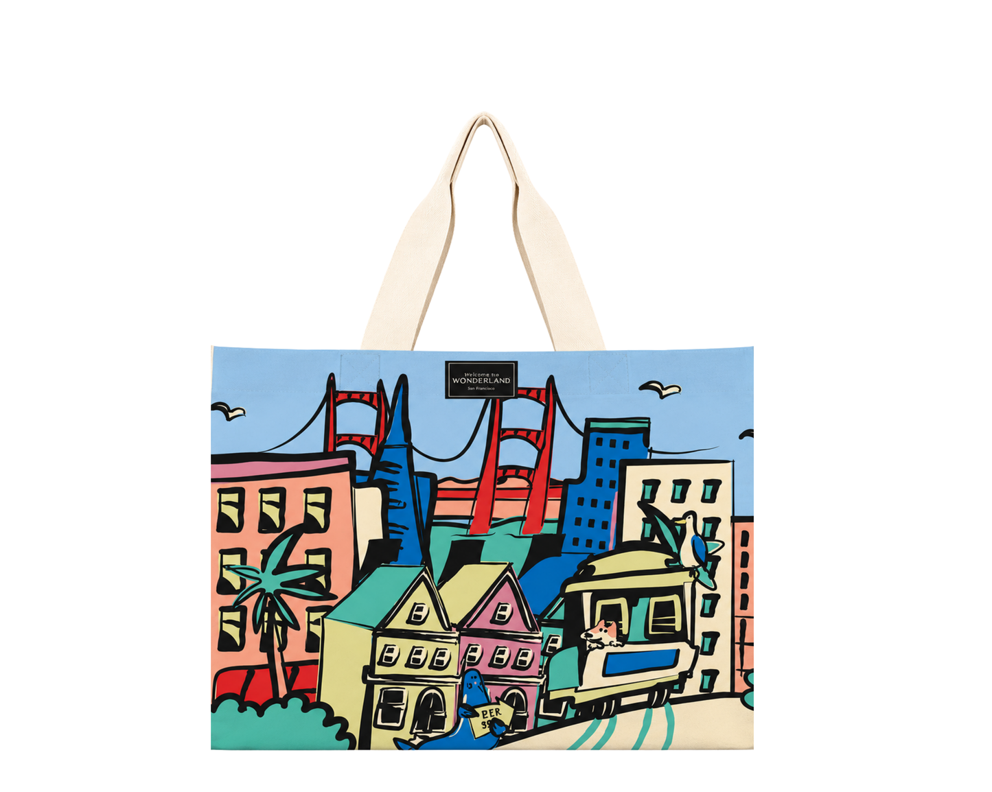 SF Streets of San Francisco Lifestyle Travel Tote