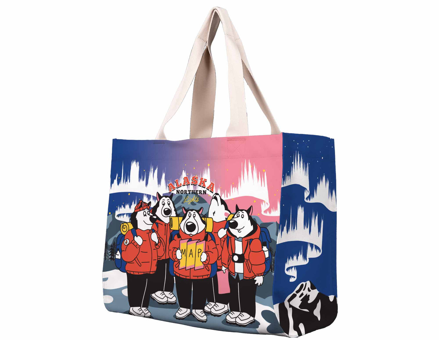 Alaska Malamute Backpackers Travel Tote