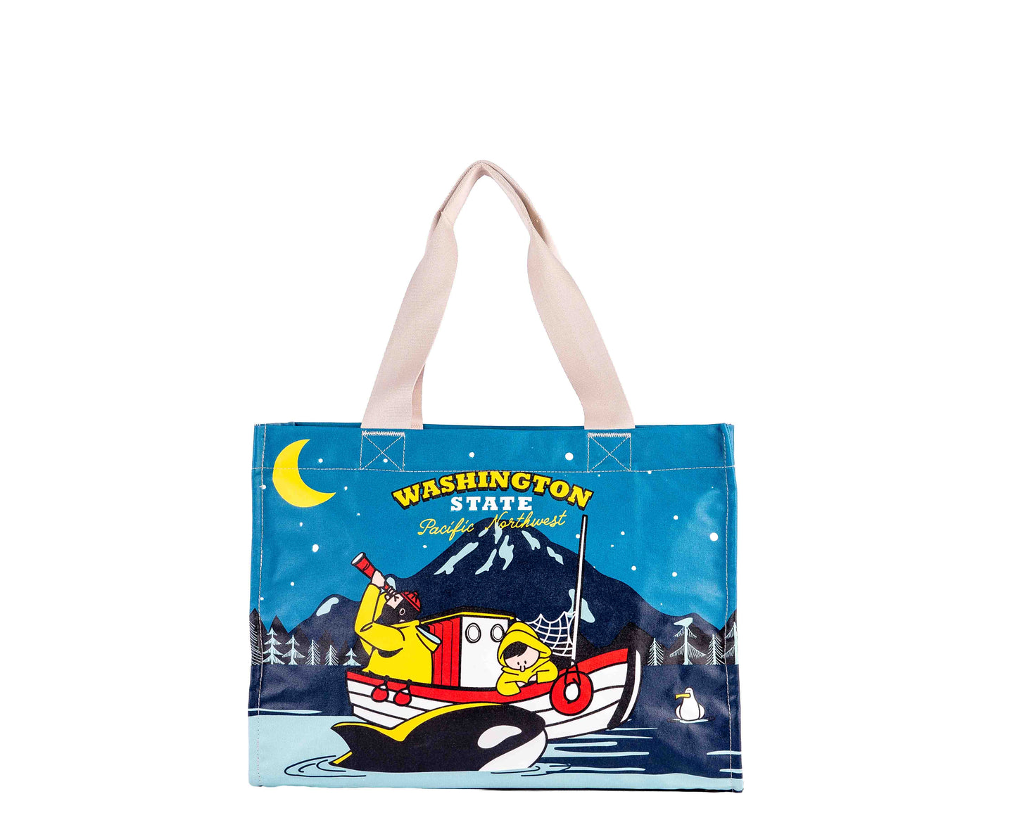 PNW Night Fishermen Travel Tote Bag