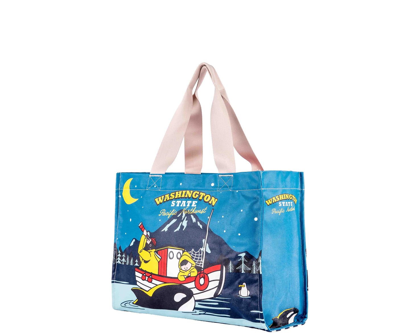 PNW Night Fishermen Travel Tote Bag