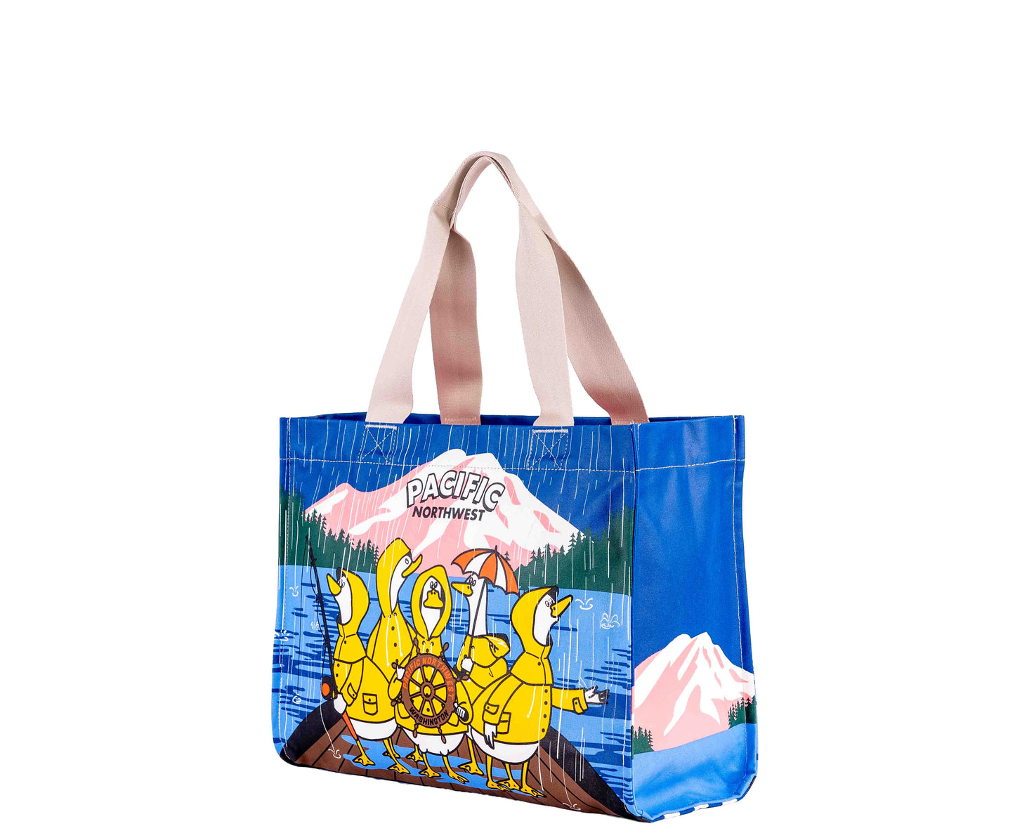 Seattle Rain Ducks Travel Tote Bag