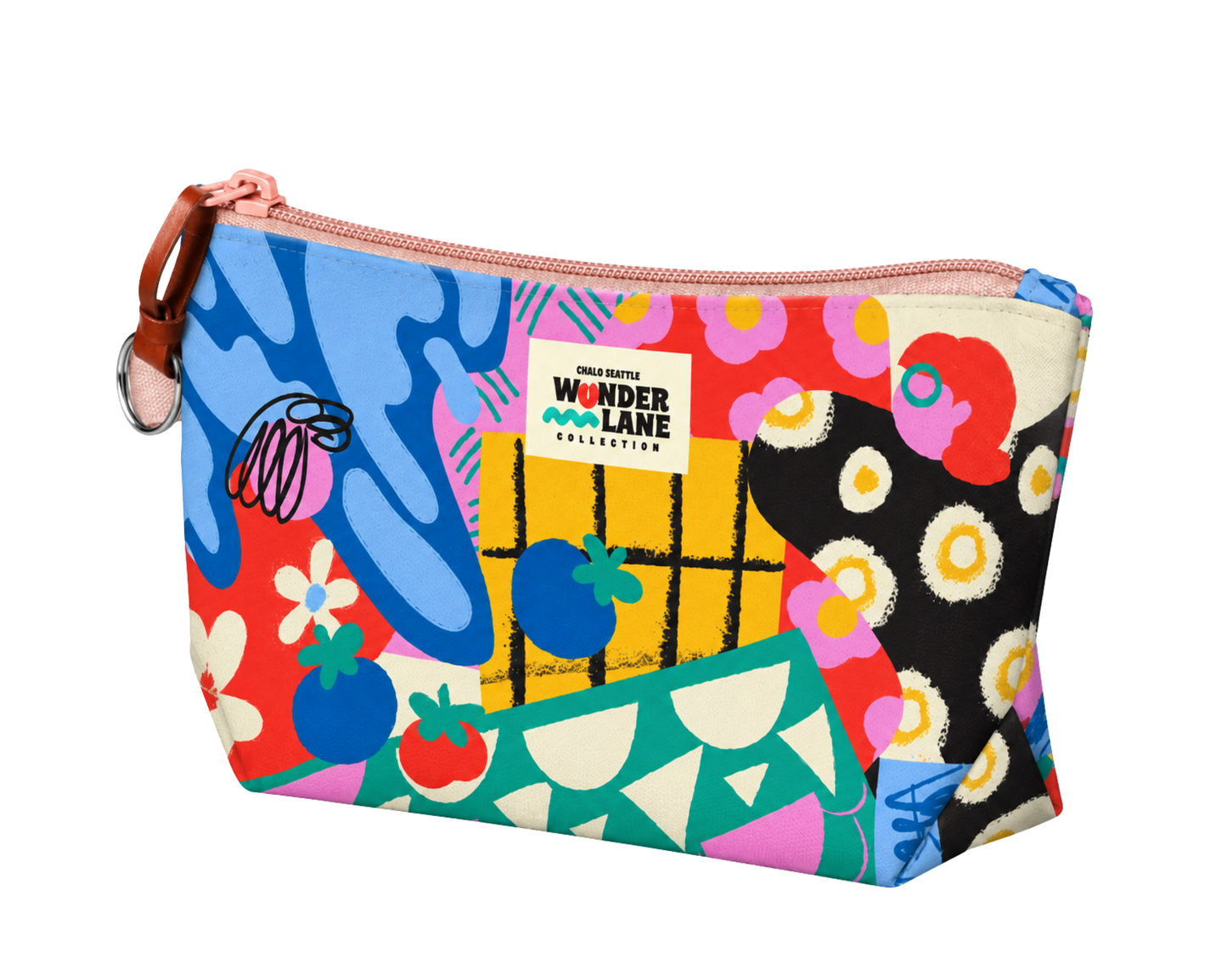 Blueberry Abstract Medium Pouch