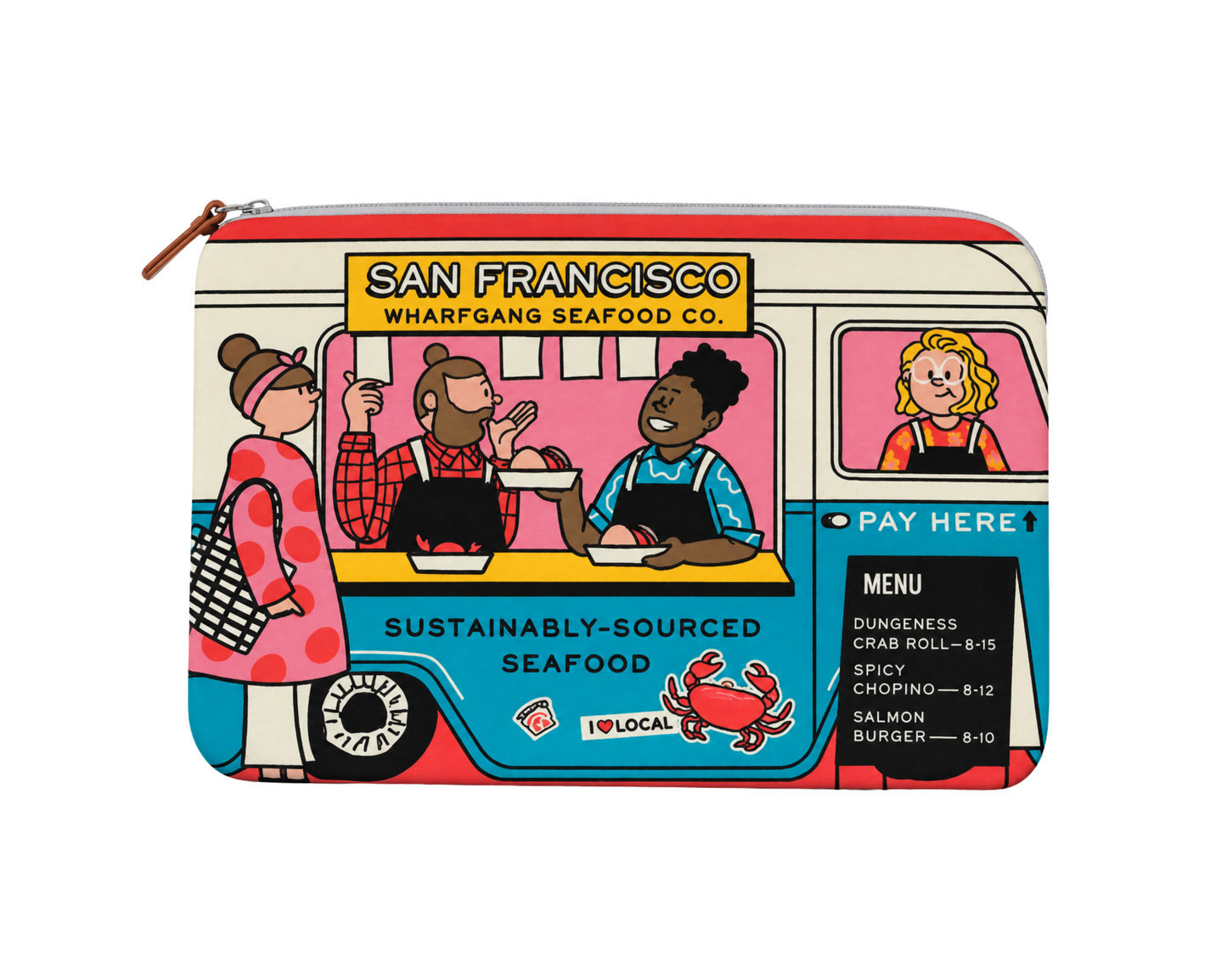 SF Wharfgang Food Truck 13" Laptop Case