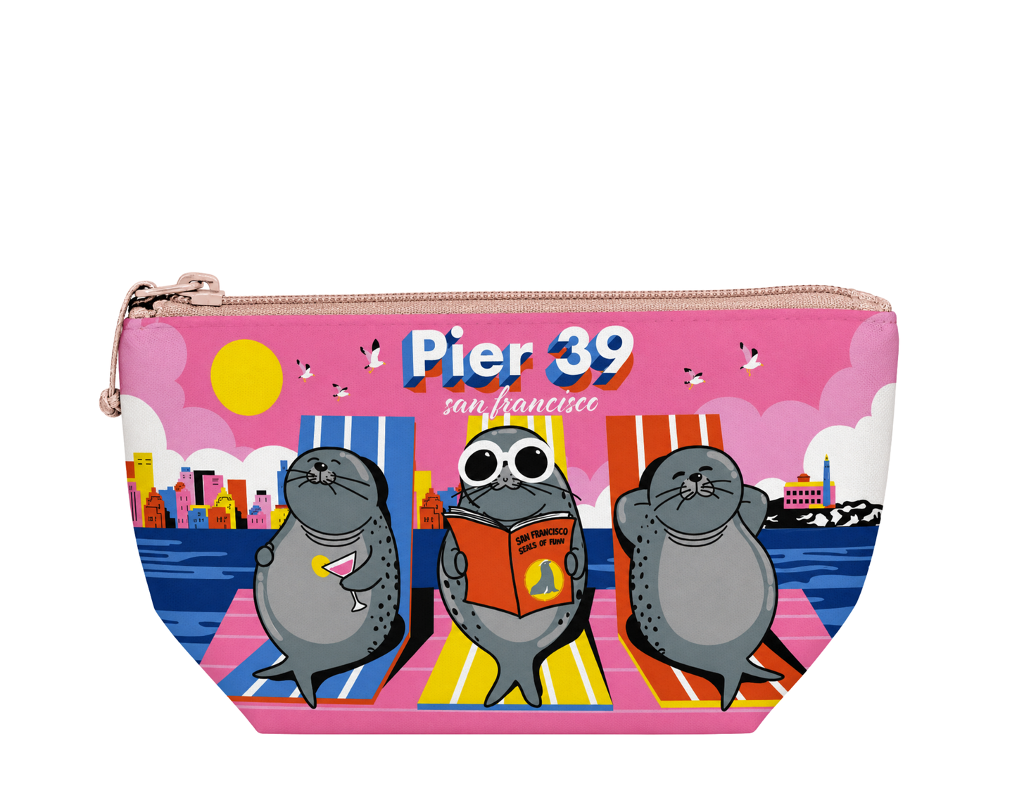 SF Pier 39 Seal Trio Medium Pouch