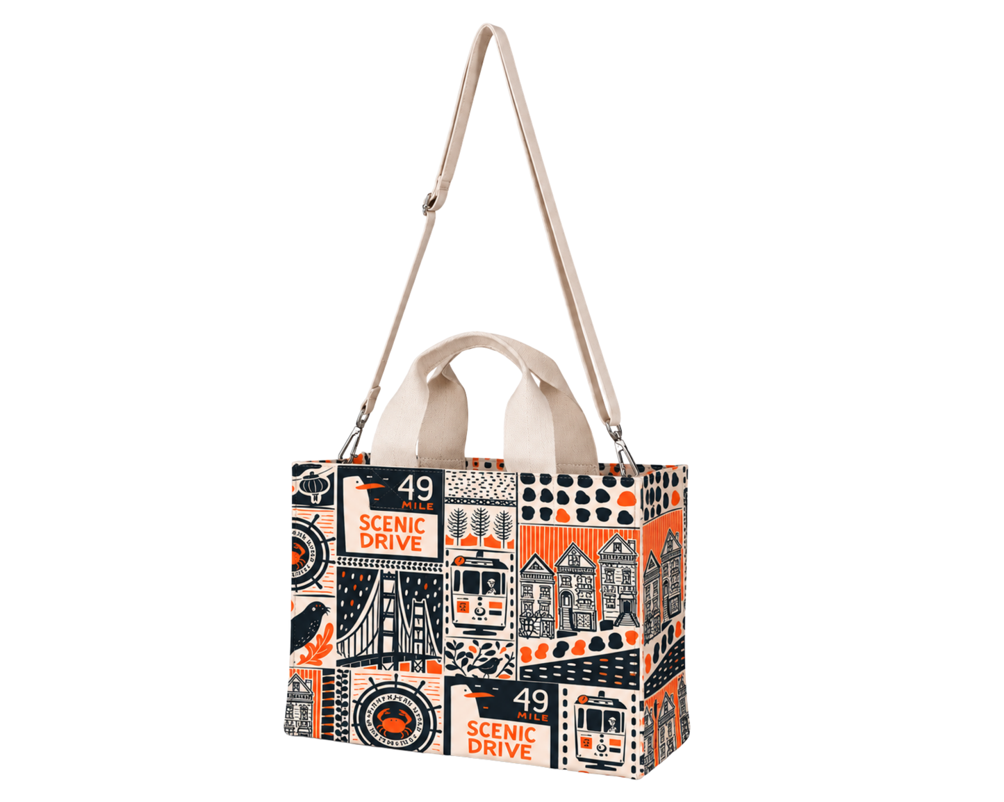 SF Patch Medium Travel Tote