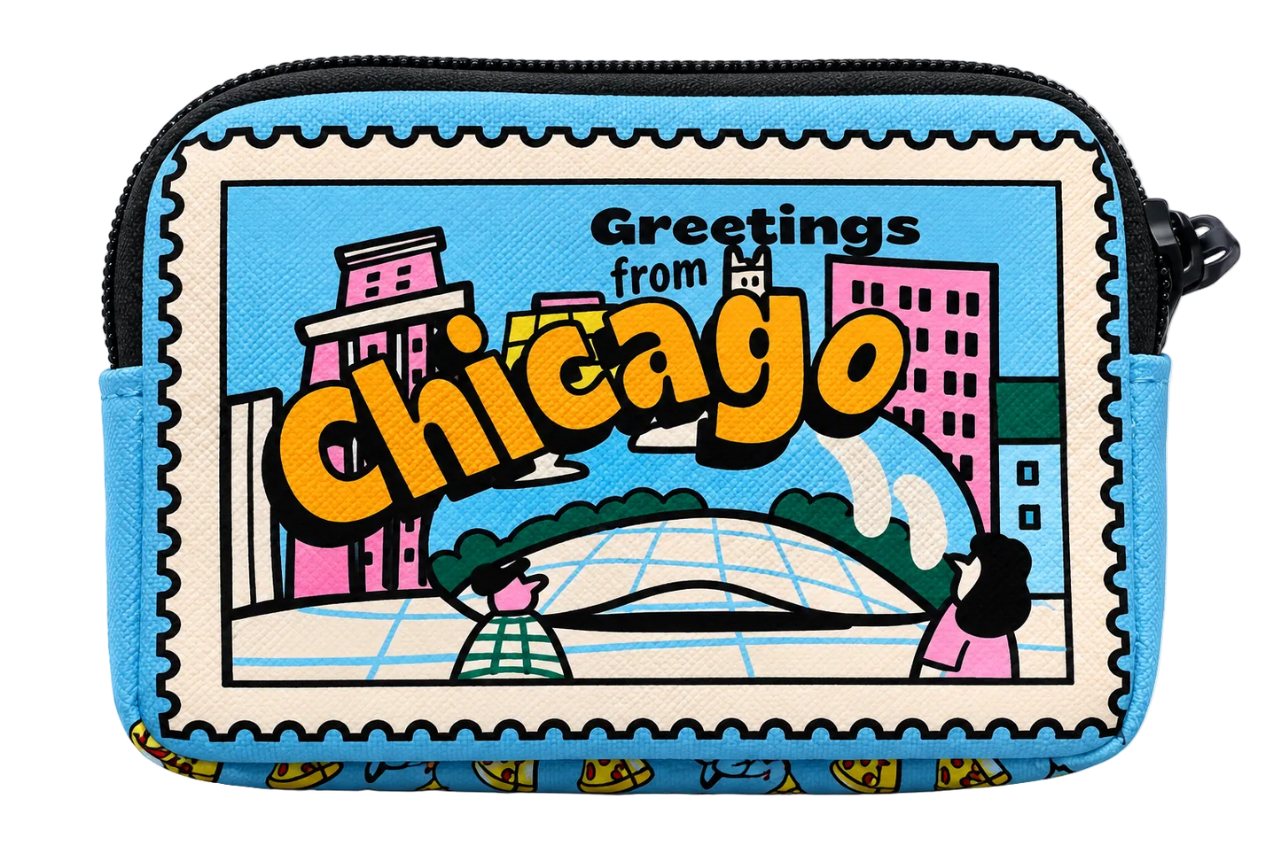 Chicago Stamp Coin Purse