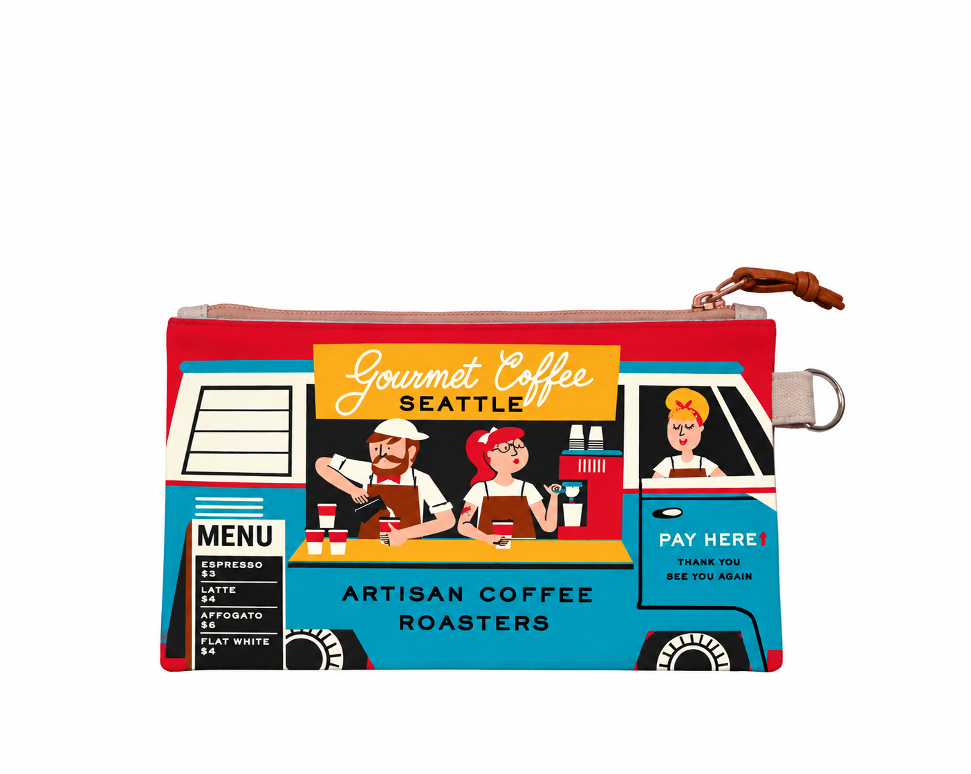 Seattle Coffee Truck Travel Pouch