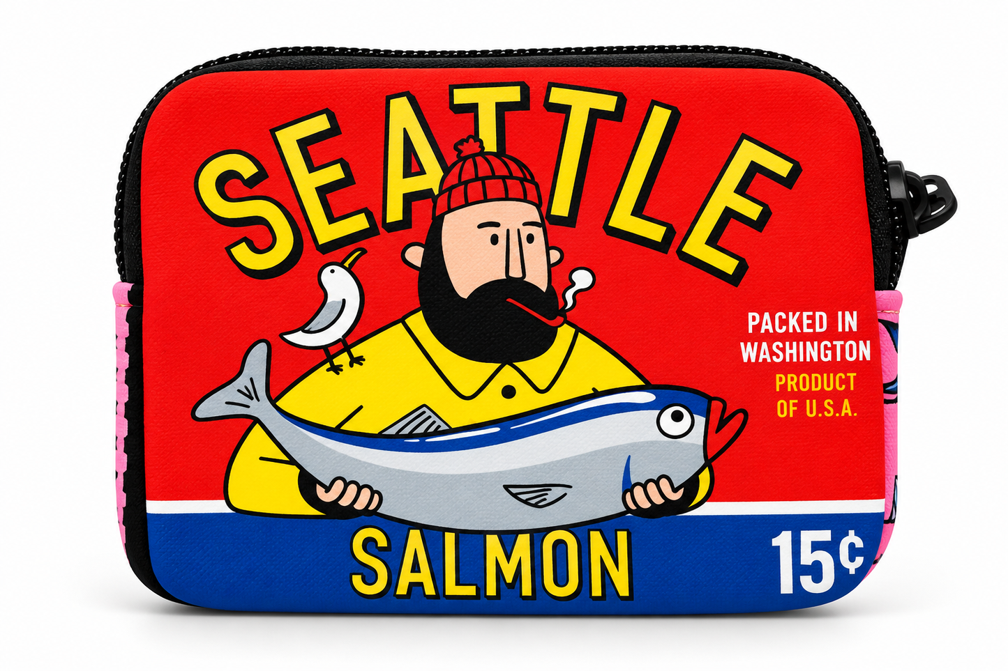 Seattle Salmon Can Coin Purse