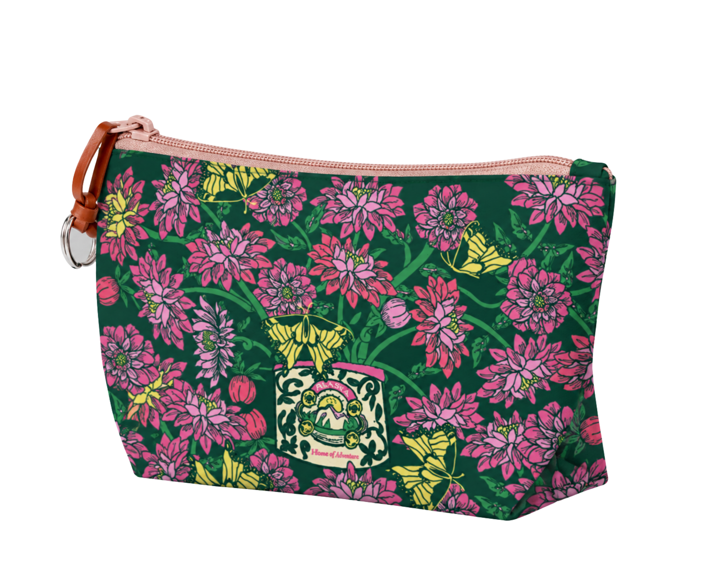 Dahlia Floral Lifestyle Medium Pouch