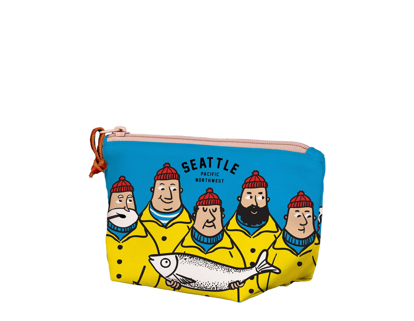 Blue Fishermen Medium Pouch