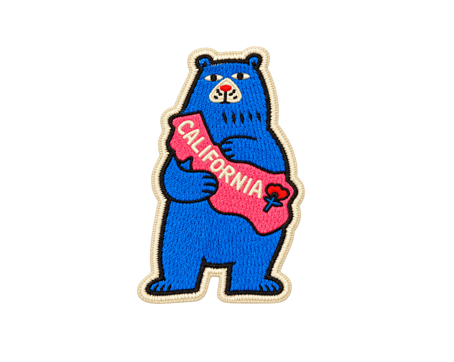 California Bear Iron On Patch