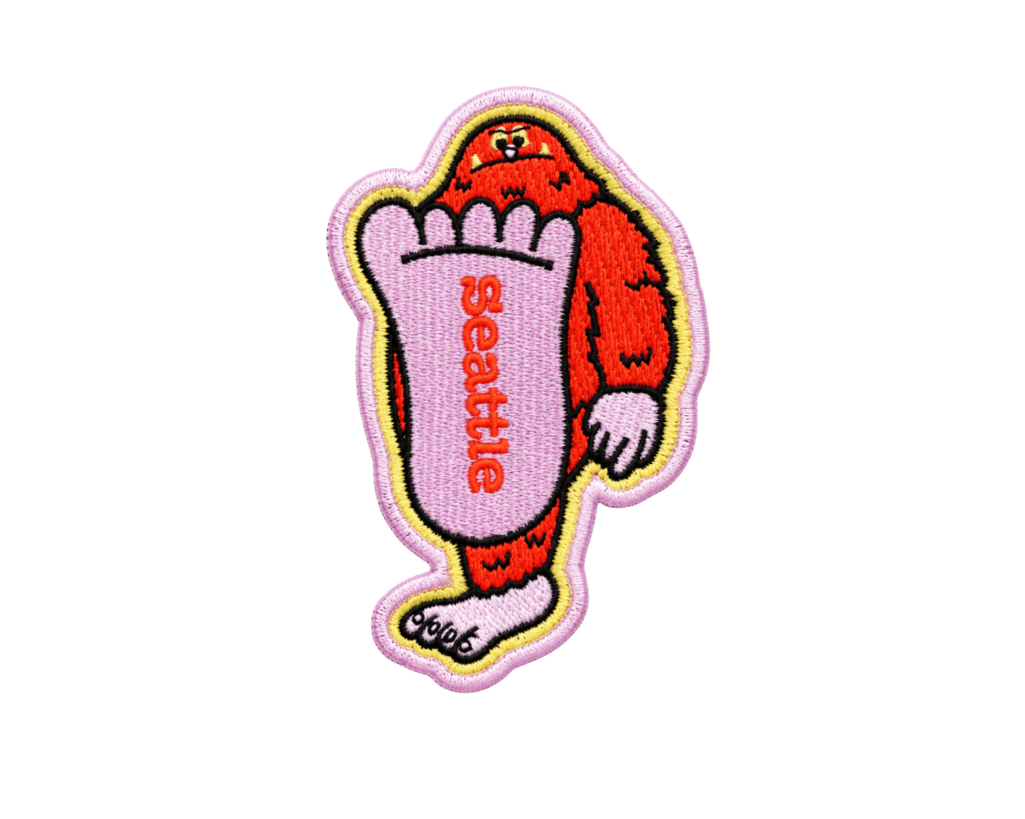 Seattle Bigfoot Iron On Patch