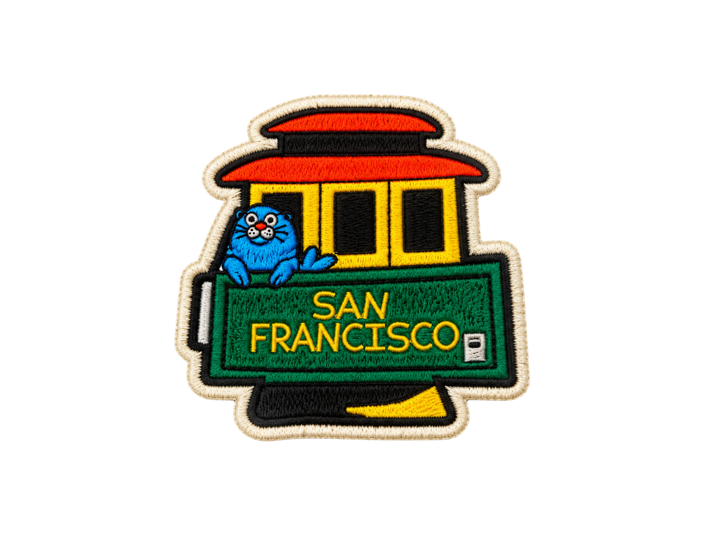 SF Cable Car Iron On Patch