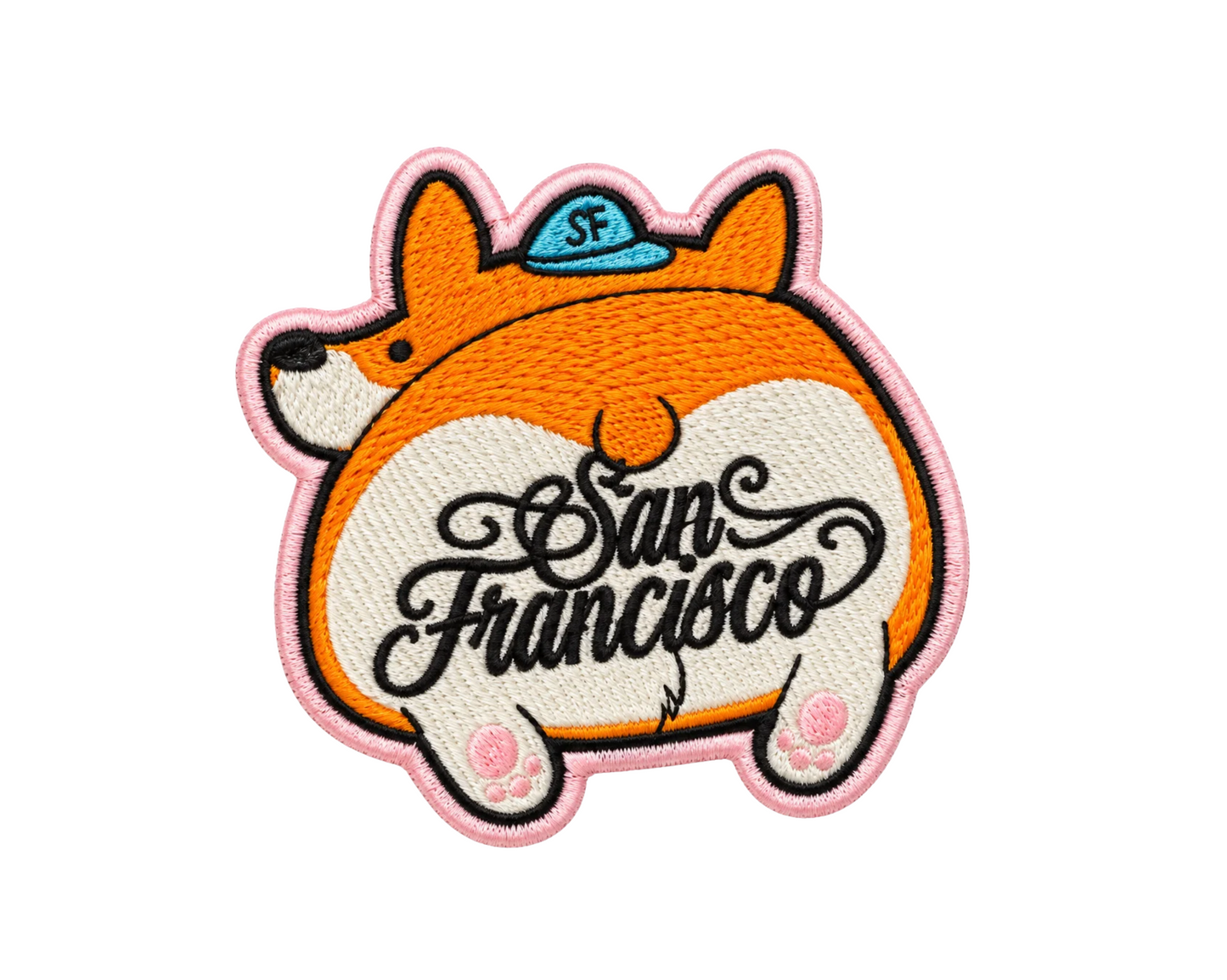 SF Corgi Iron On Patch