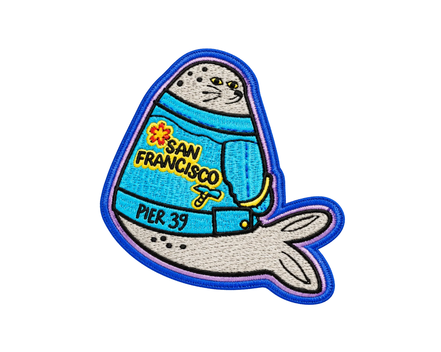 SF Seal Iron On Patch