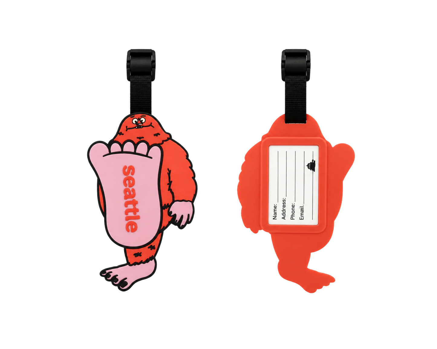 Seattle Bigfoot Luggage Tag