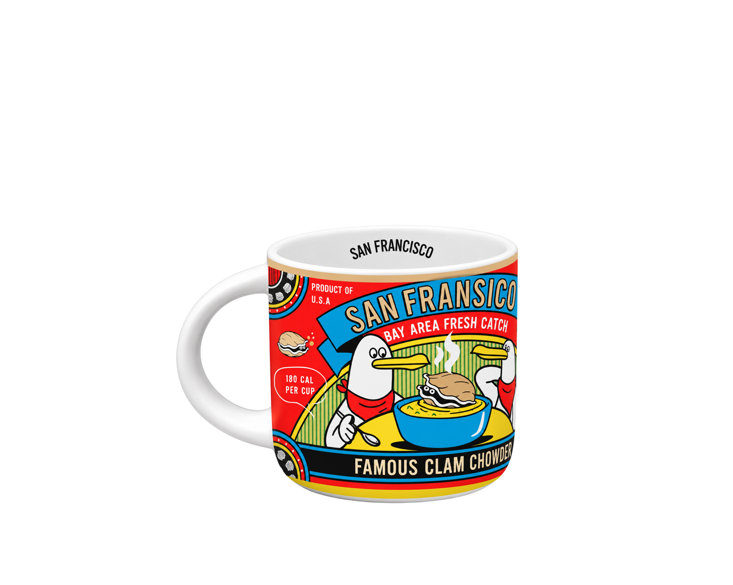 SF Clam Chowder Porcelain Mug