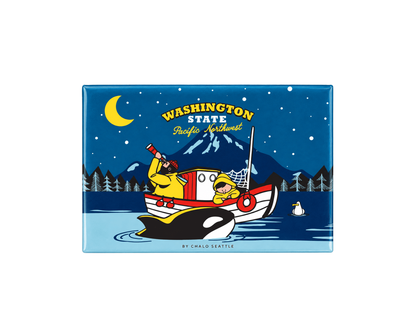 PNW Night Fishermen Magnet