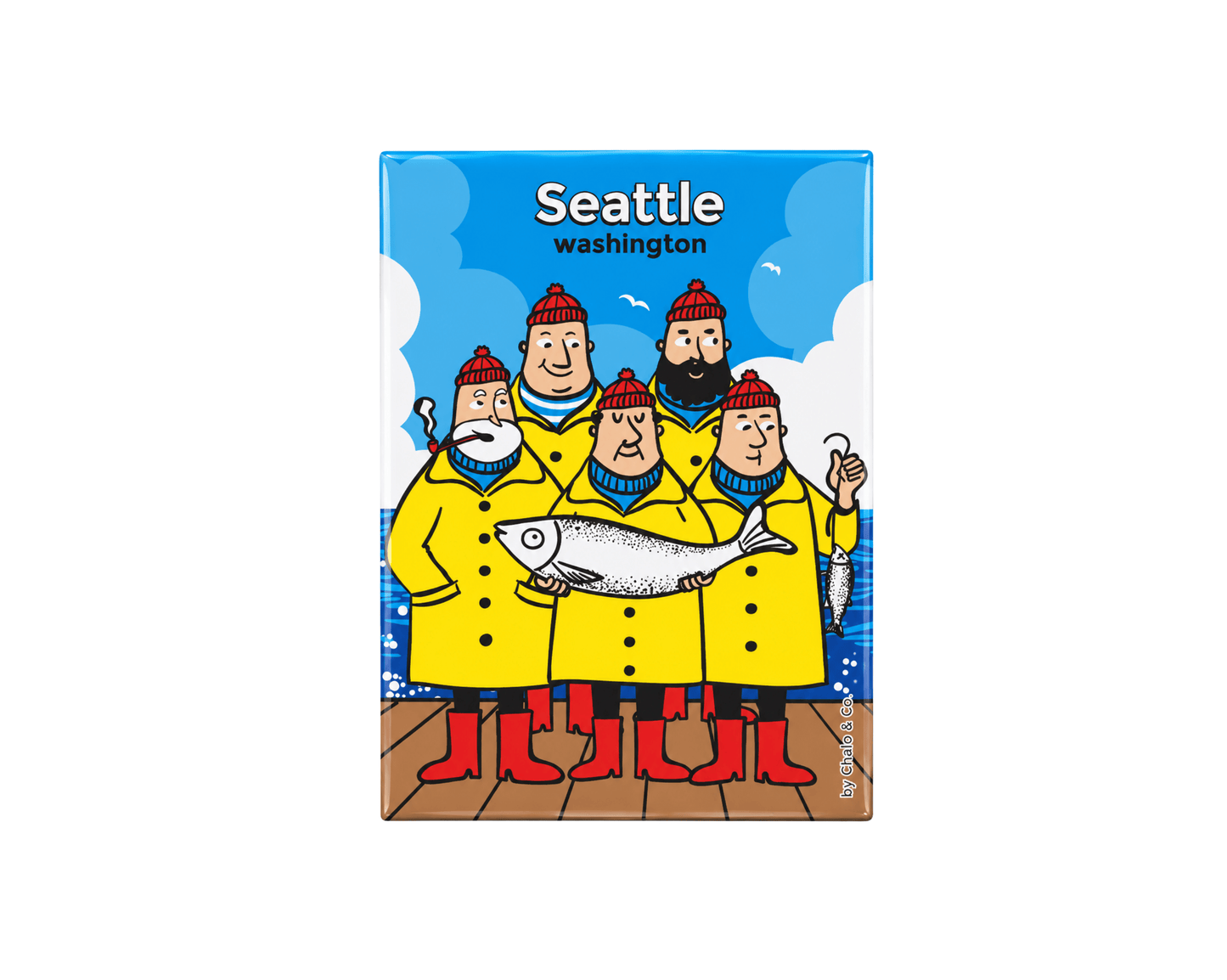 Seattle Fishermen Magnet