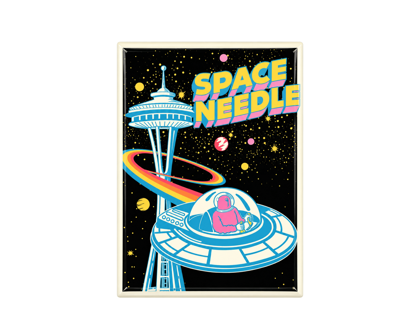Seattle Space Needle UFO Magnet
