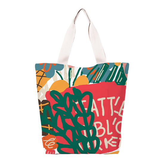 Market Abstract Shoulder Bag