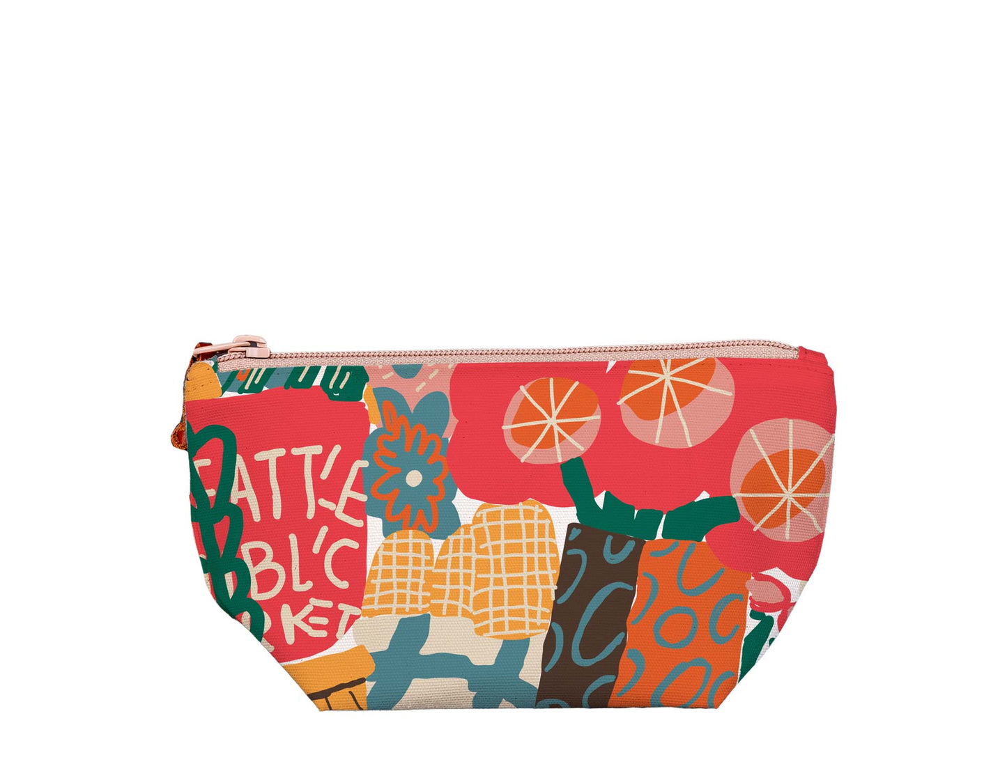 Market Abstract Medium Pouch