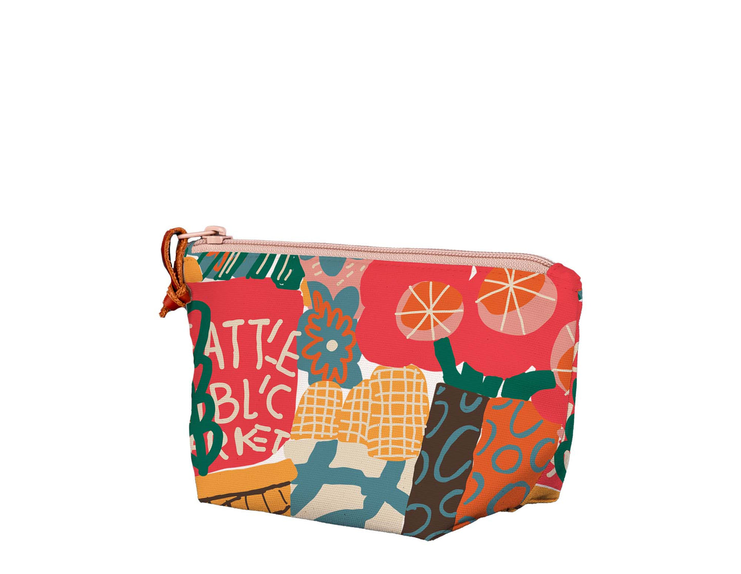 Market Abstract Medium Pouch