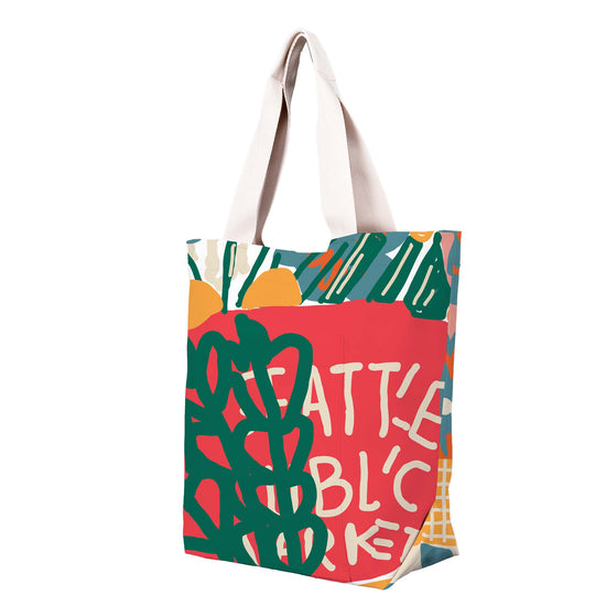 Market Abstract Shoulder Bag