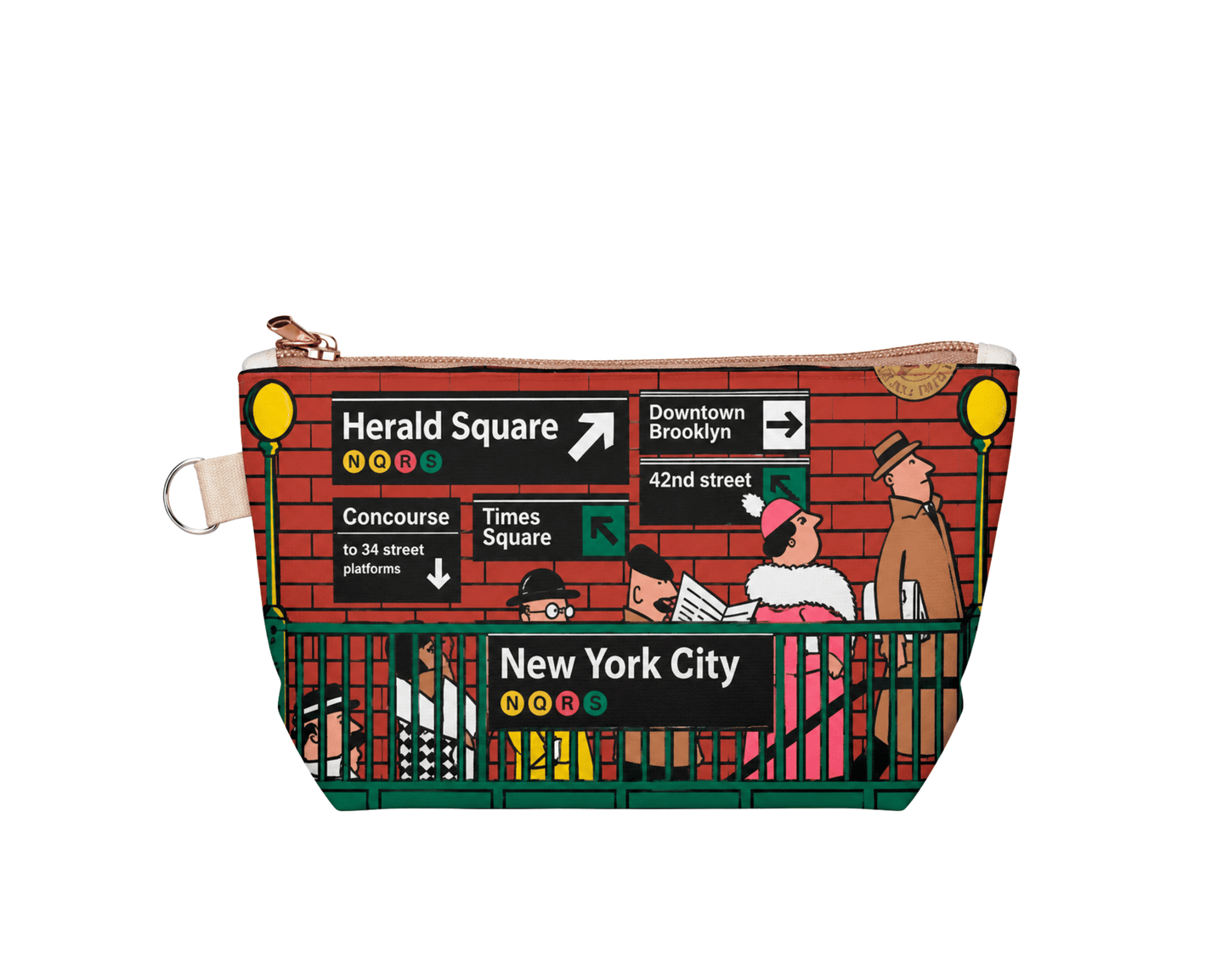 New York Subway Exit Medium Pouch