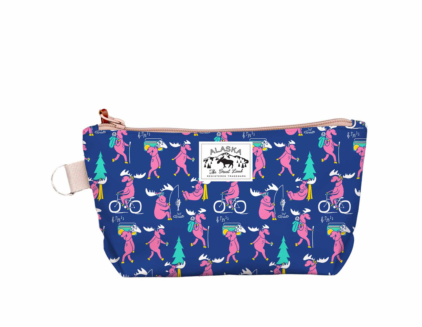 Alaska Moose Print Medium Pouch
