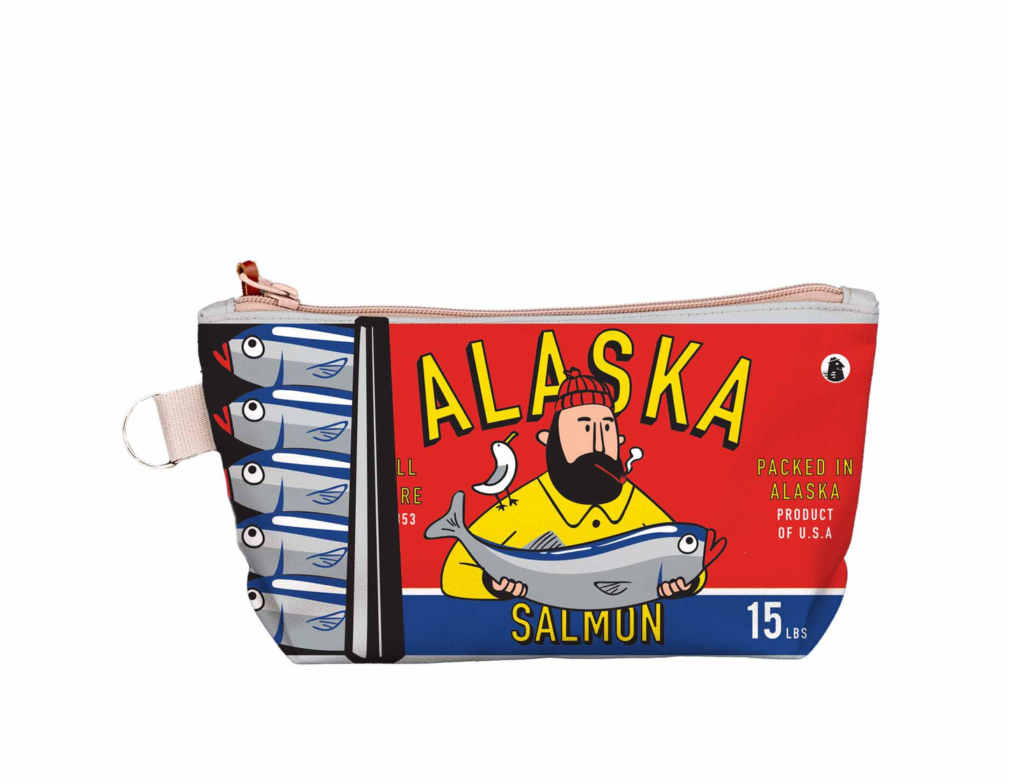 Alaska Salmon Can Red Medium Pouch