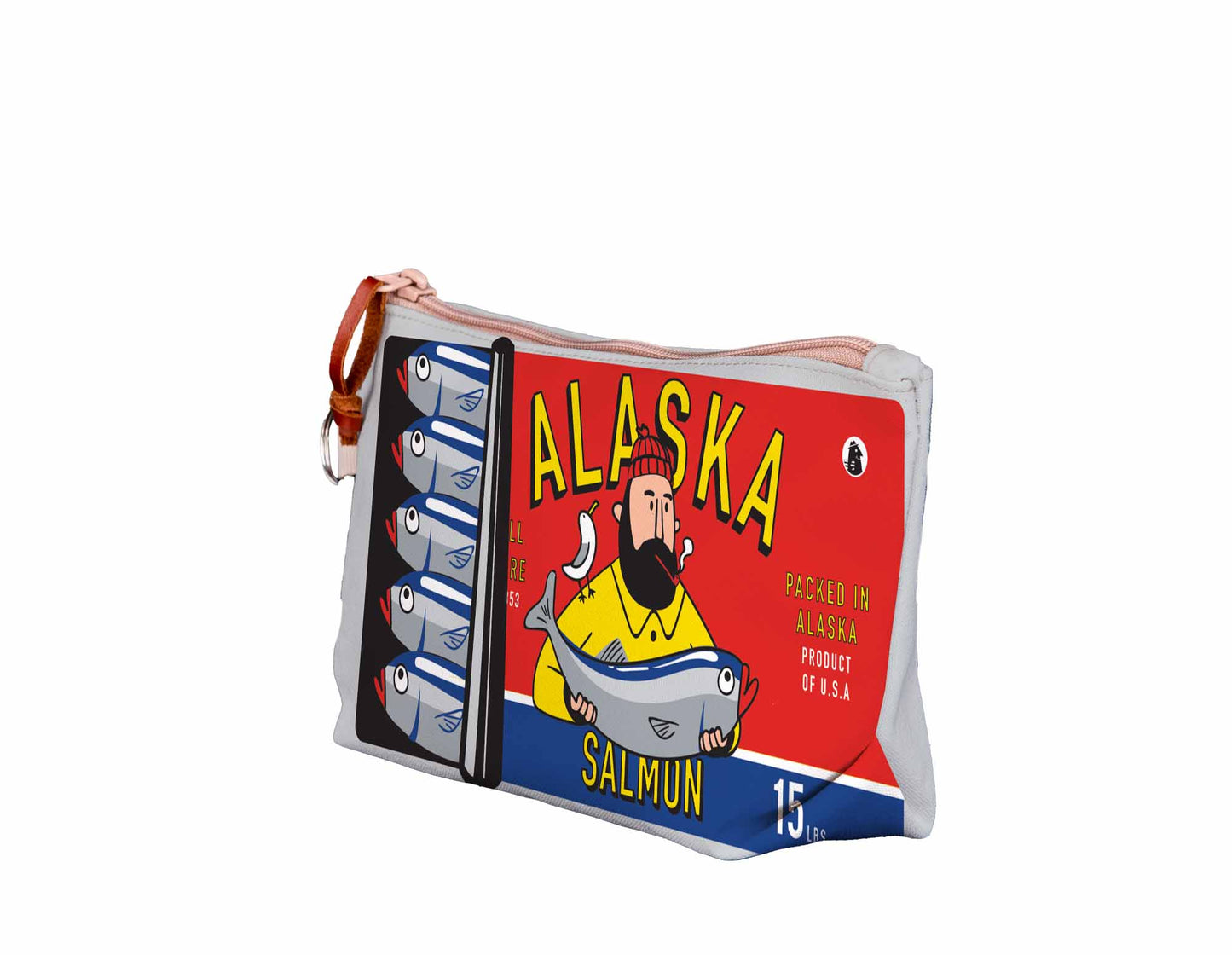 Alaska Salmon Can Red Medium Pouch
