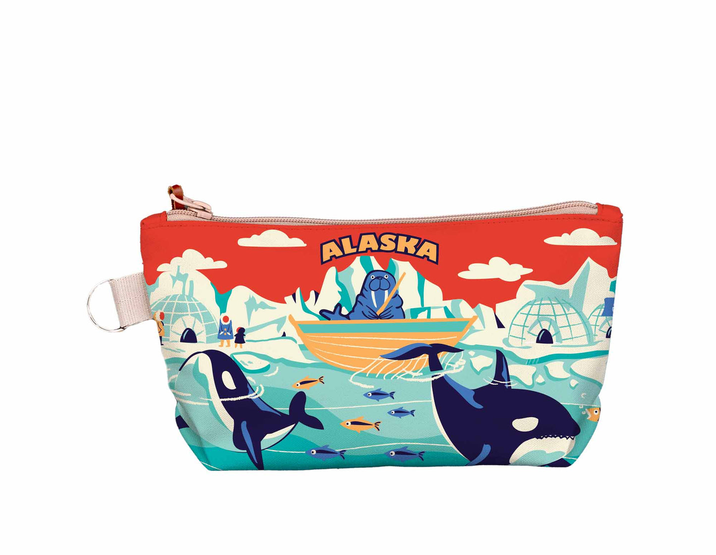 Alaska Seal Fisher Medium Pouch