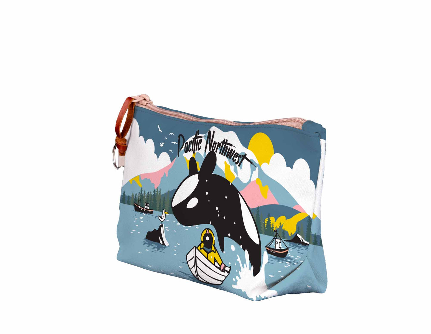 PNW Leaping Orca Medium Pouch